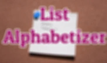 List alphabetizer Calculator
